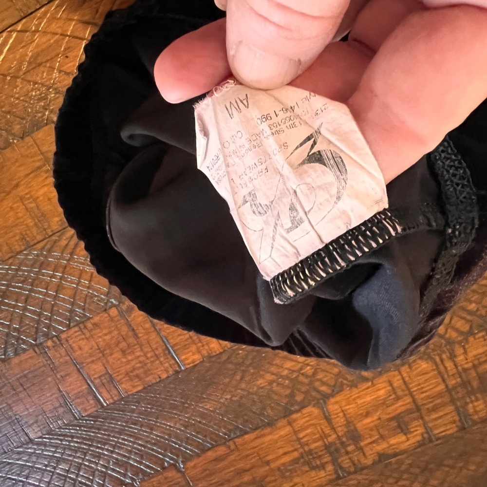 Black velvet gymnastics shorts